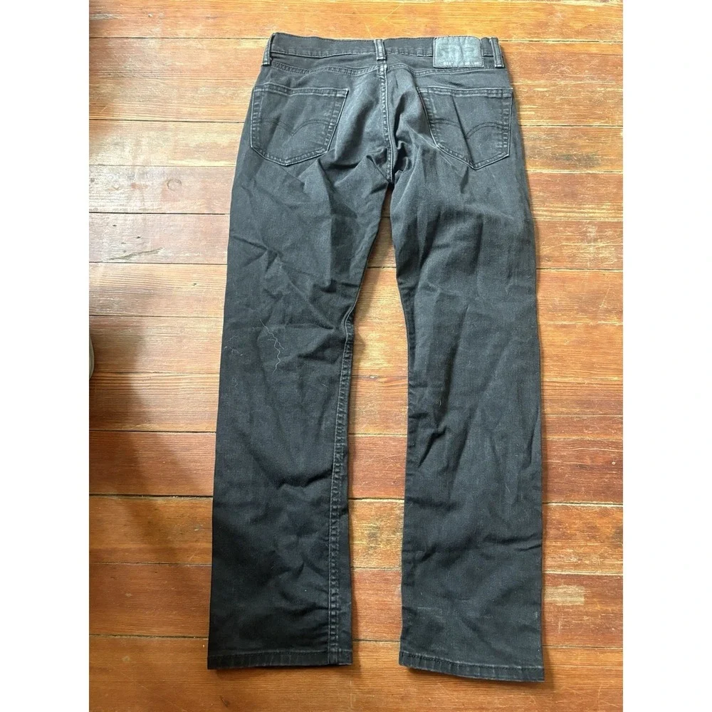 Levis 511 Jeans Mens 30X30 Black Slim Fit Skinny 5 Pocket Stretch Red Tab Denim